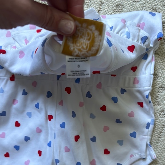 TBBC White Romper with Heart Print - Picture 3 of 4